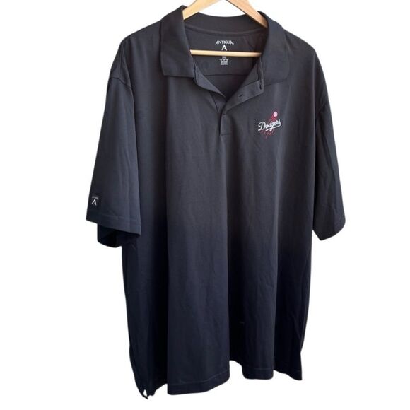 Antigua Dodgers Black Polo Shirt Men’s | MLB Licensed - Picture 1 of 11